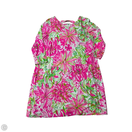 Dress Designer By Lilly Pulitzer In Green & Pink, Size: Xl