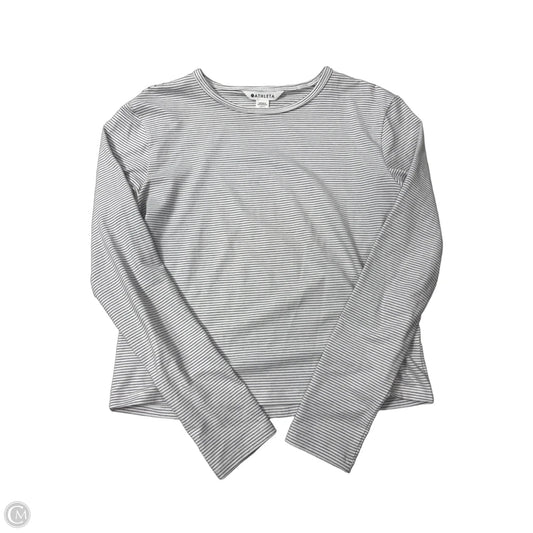 Athletic Top Long Sleeve Crewneck By Athleta In Striped Pattern, Size: Xxs
