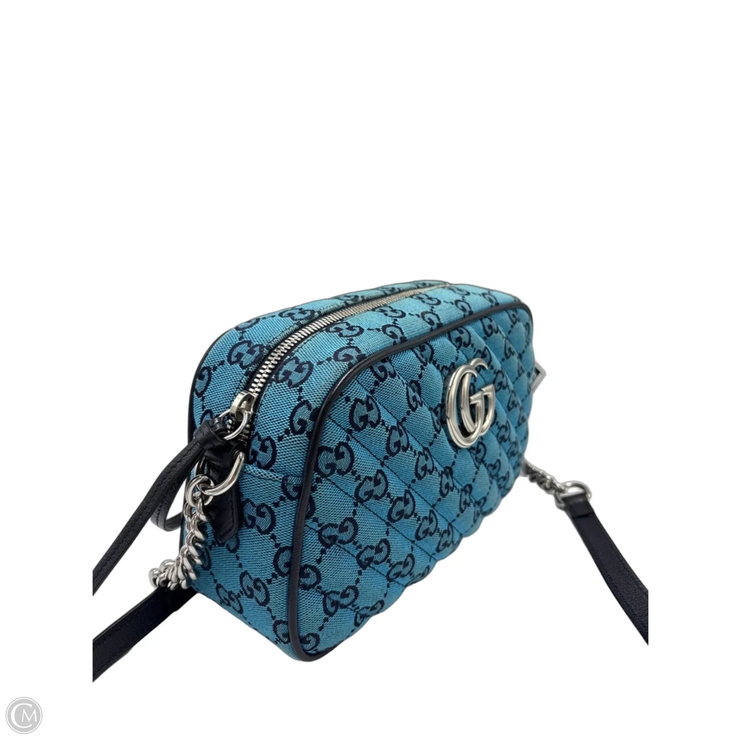 Gucci Monogram Marmont Luxury Handbag in Limited Edition Blue