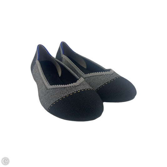 Shoes Designer By Rothys In Black & White, Size: 10.5