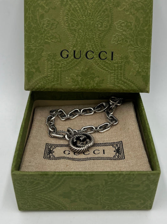Gucci Interlocking GG Logo Bracelet