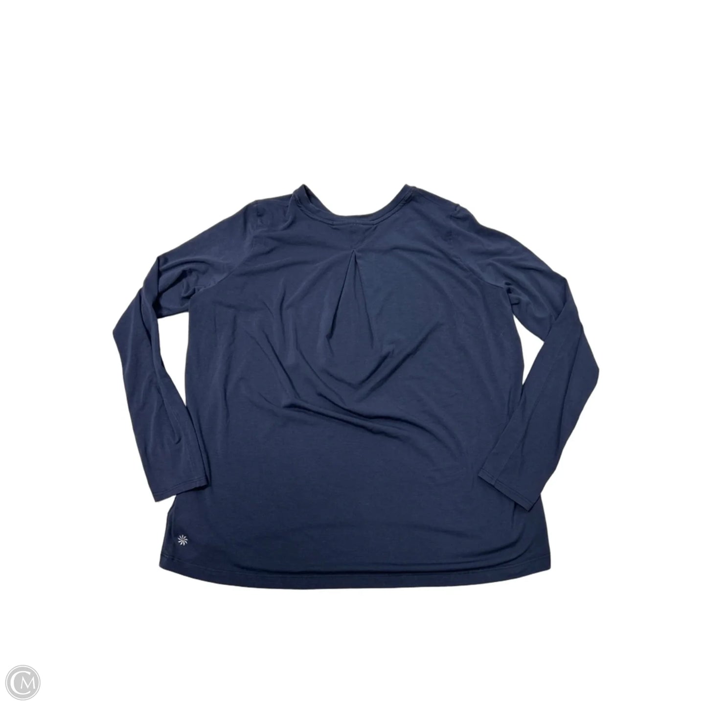 Athletic Top Long Sleeve Crewneck By Athleta In Navy, Size: Xs