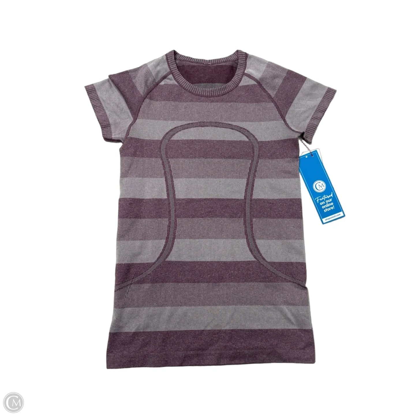 Athletic Top Short Sleeve By Lululemon In Purple, Size: S