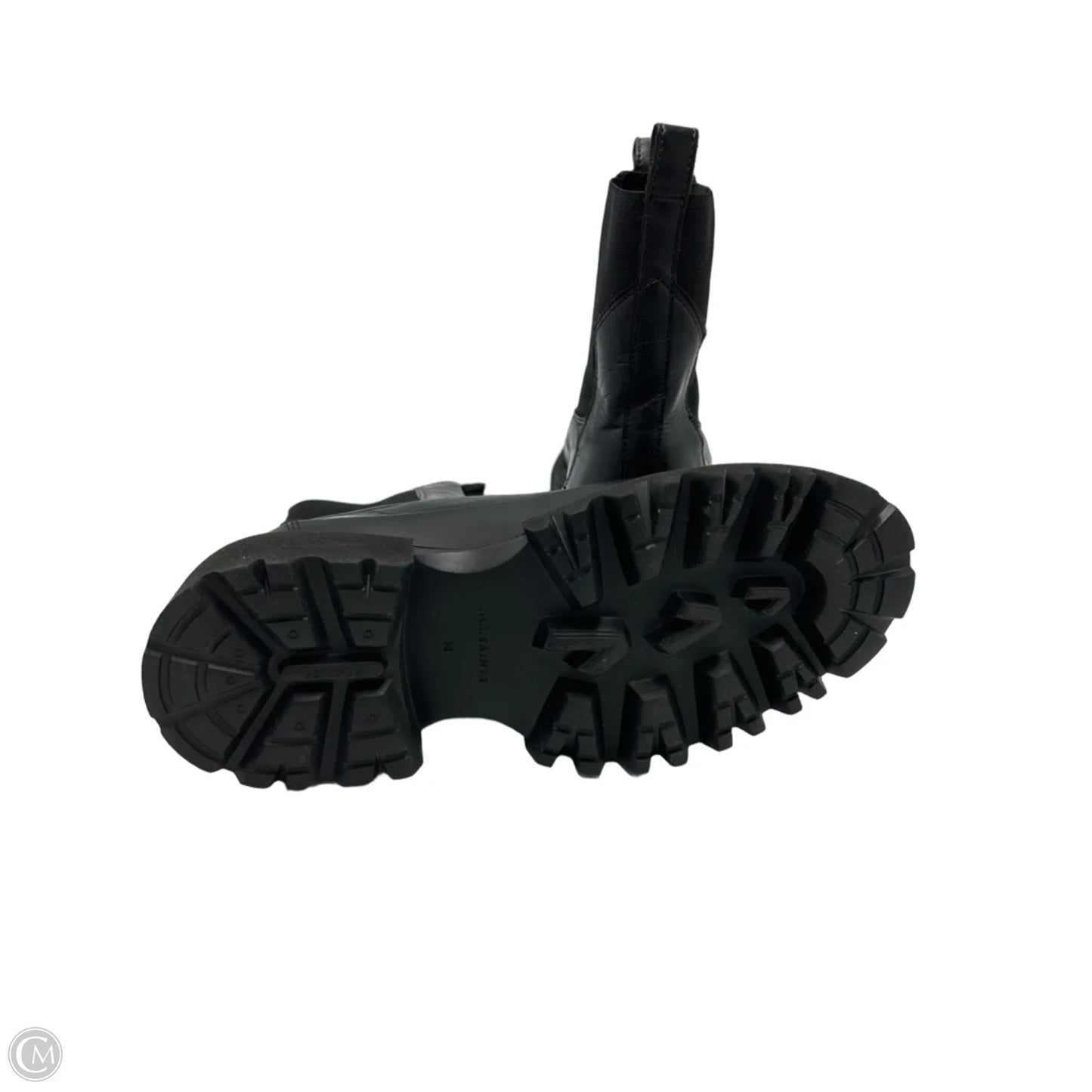 Boots Designer By All Saints In Black, Size: 8