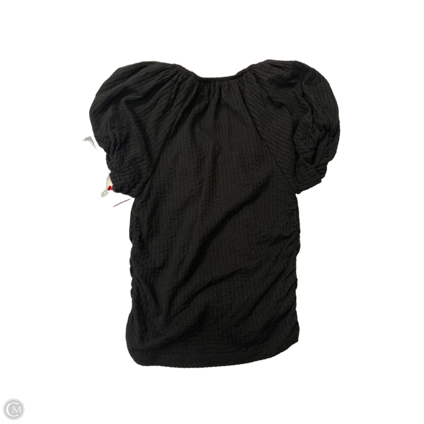 Top Short Sleeve By Loft In Black, Size: Mp