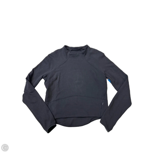 Athletic Top Long Sleeve Crewneck By Lululemon In Black, Size: M