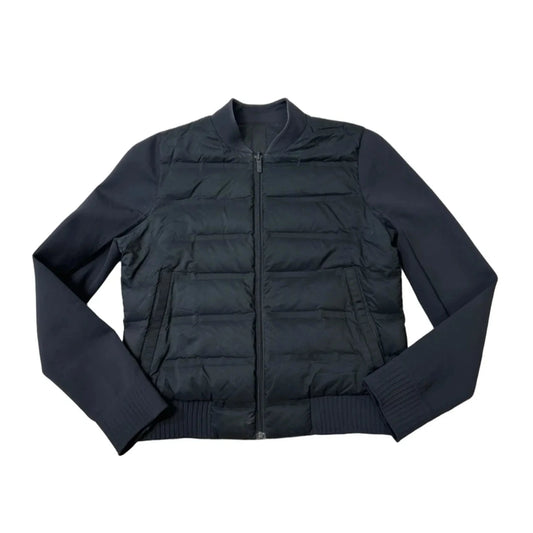 Athletic Jacket By Lululemon In Black, Size: M