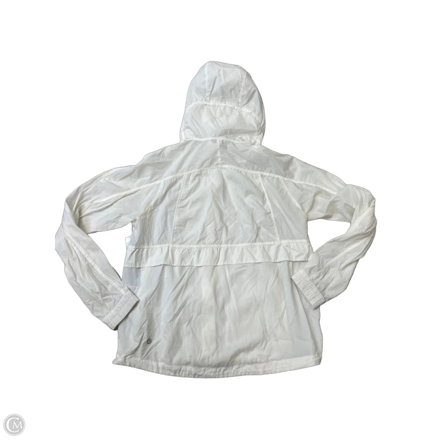 Athletic Jacket By Lululemon In White, Size: M