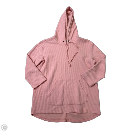 Athletic Sweatshirt Hoodie By Lilla P In Pink, Size: S