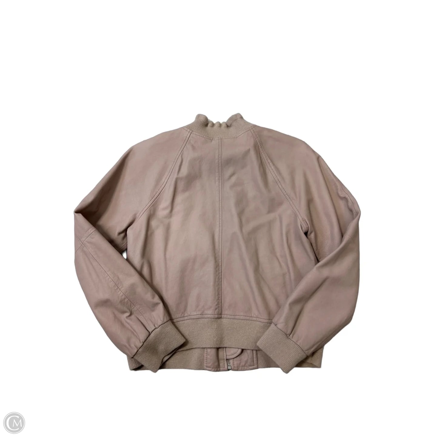 Jacket Leather By Rebecca Taylor In Pink, Size: S