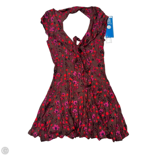 Dress Casual Short By Free People In Floral Print, Size: Xs