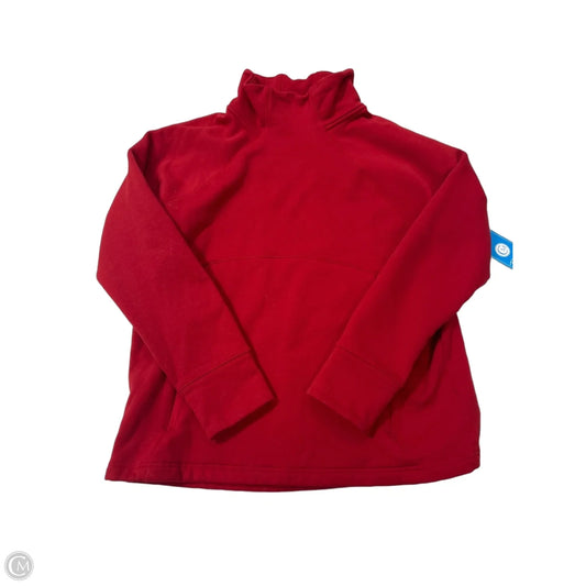 Athletic Sweatshirt Collar By Athleta In Red, Size: Xl