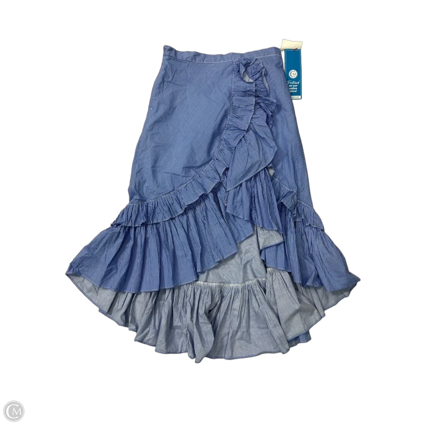 Skirt Maxi By Chicwish In Blue & White, Size: L