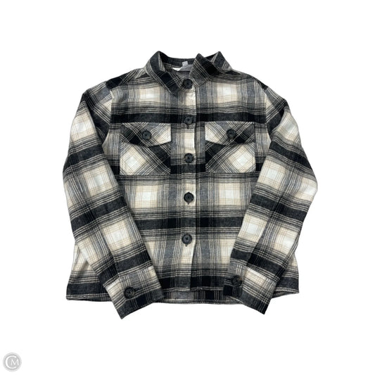 Jacket Shirt By Bb Dakota In Brown, Size: M