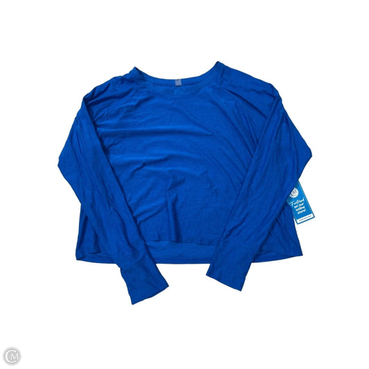 Athletic Top Long Sleeve Crewneck By Beyond Yoga In Blue, Size: L