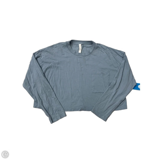 Athletic Top Long Sleeve Crewneck By Lululemon In Blue, Size: M