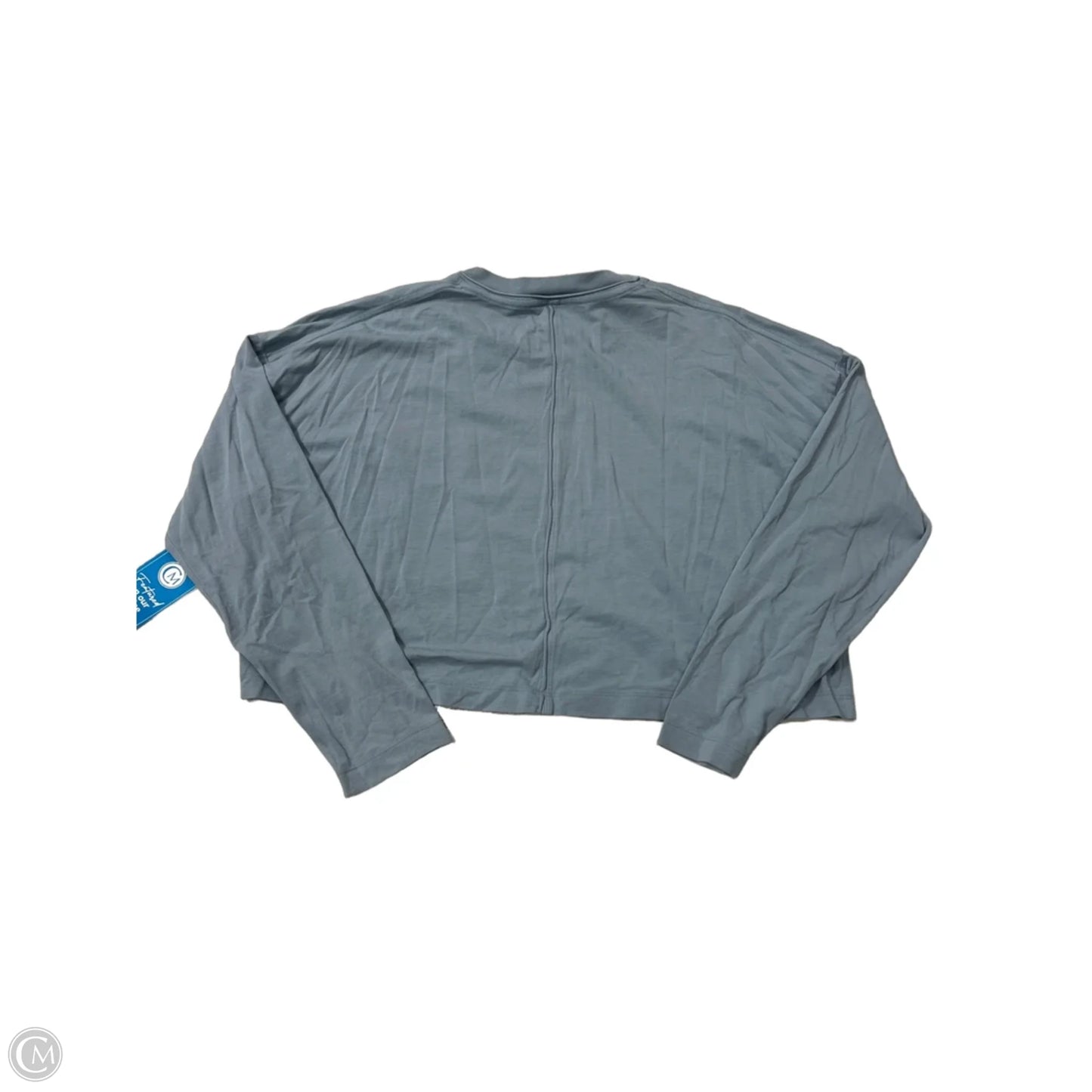 Athletic Top Long Sleeve Crewneck By Lululemon In Blue, Size: M