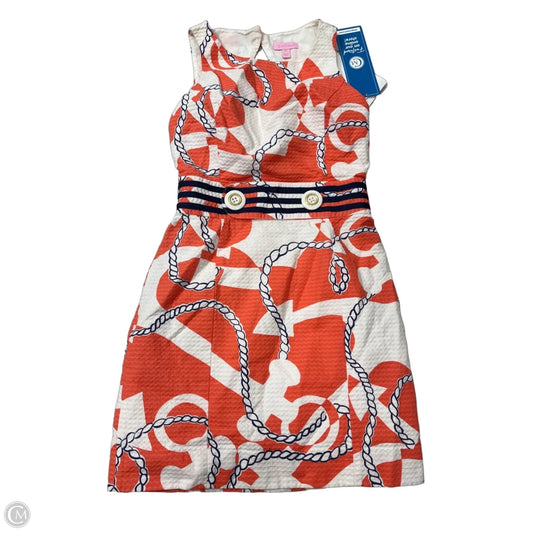 Dress Designer By Lilly Pulitzer In Blue & Orange, Size: Xs