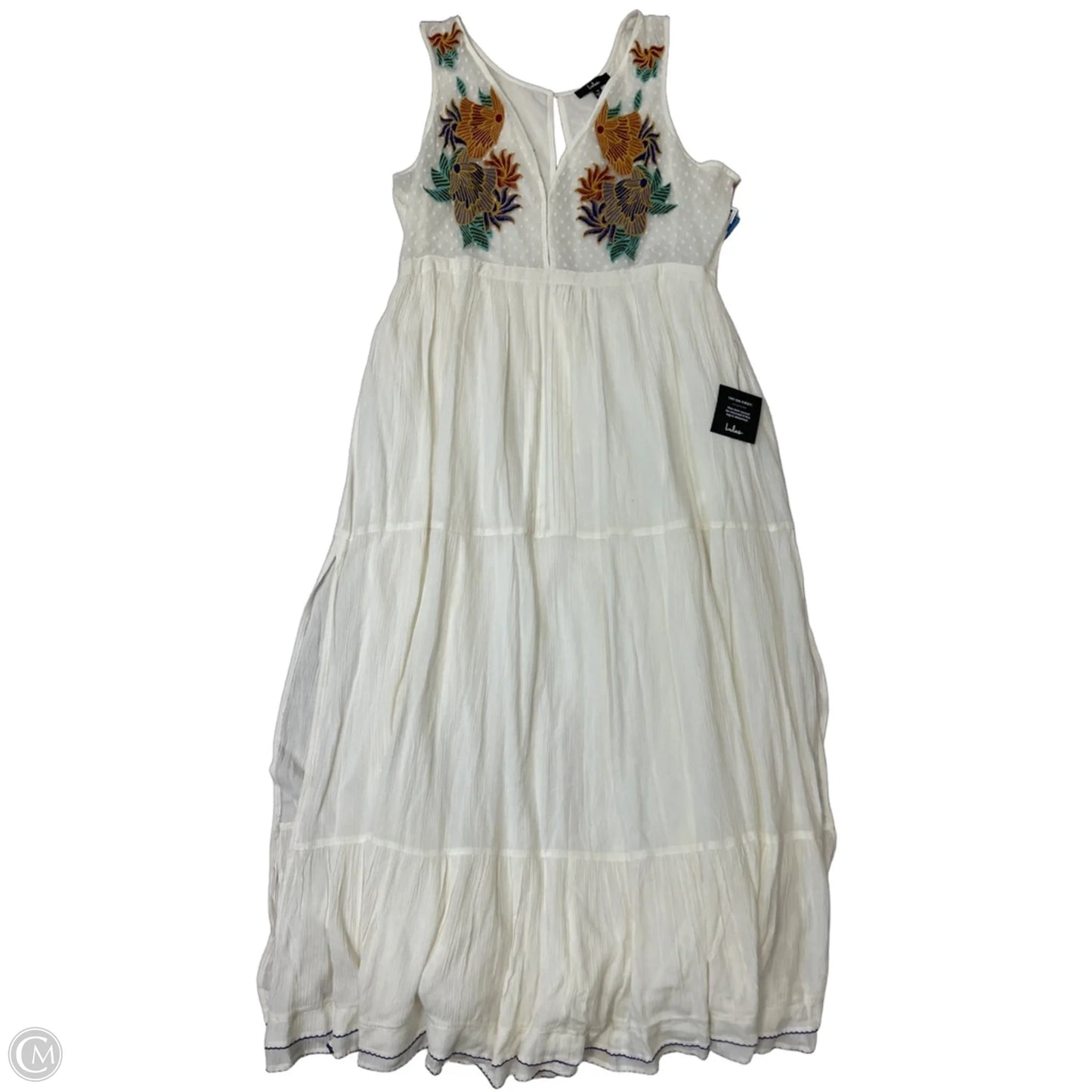 New! Dress Casual Maxi By Lulu In Green & White, Size: 1x