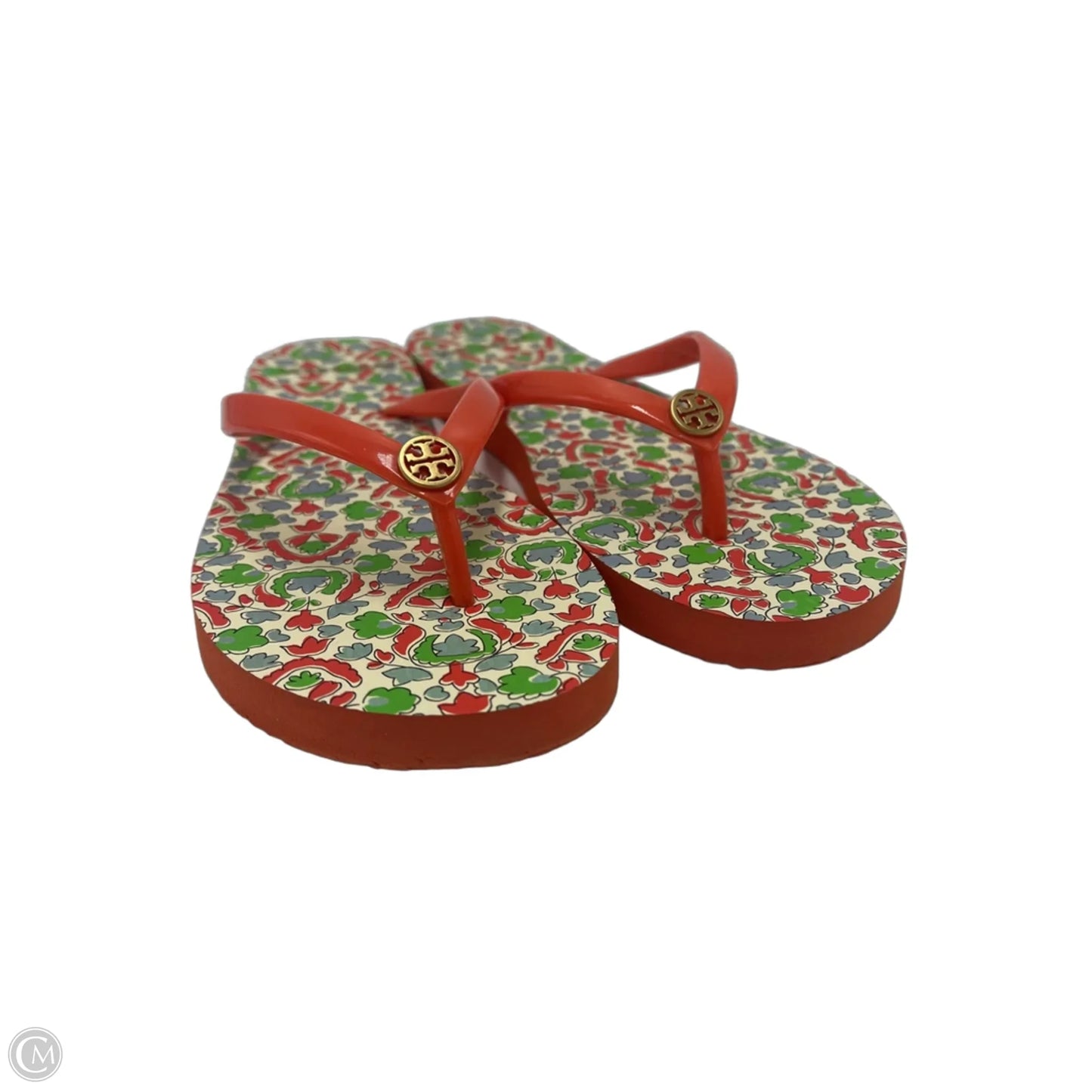 Sandals Designer By Tory Burch In Orange, Size: 7