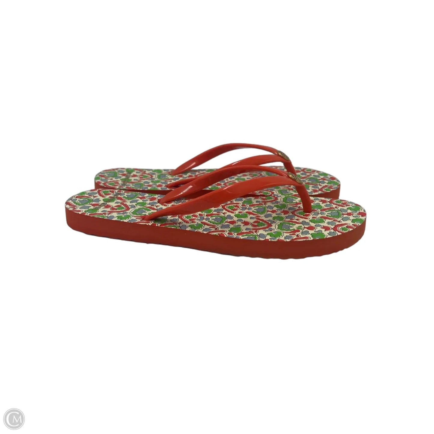 Sandals Designer By Tory Burch In Orange, Size: 7