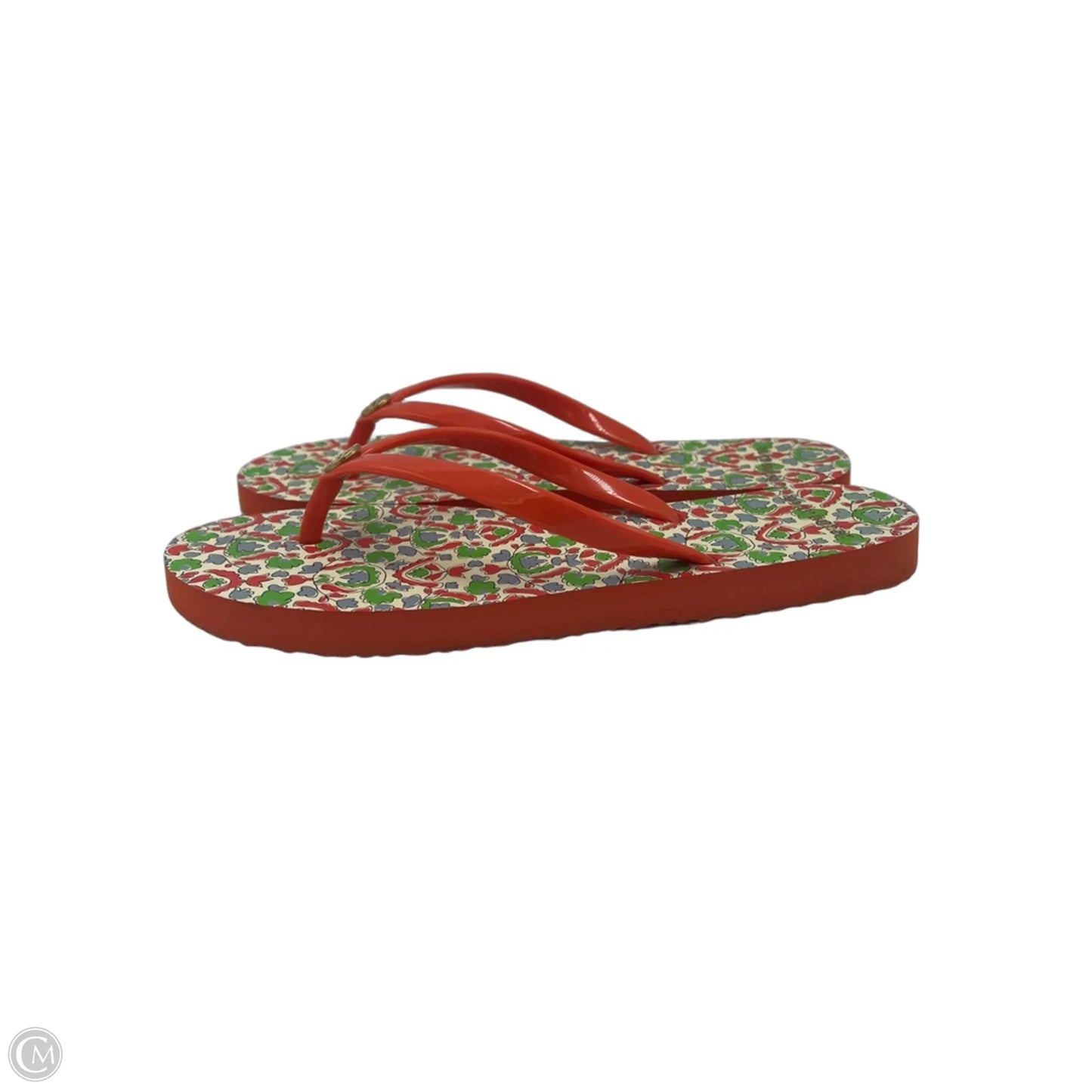 Sandals Designer By Tory Burch In Orange, Size: 7