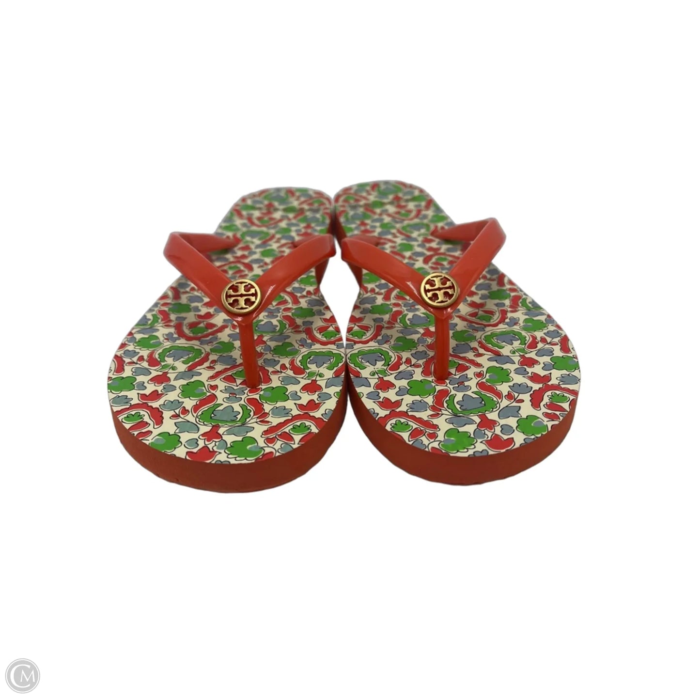 Sandals Designer By Tory Burch In Orange, Size: 7