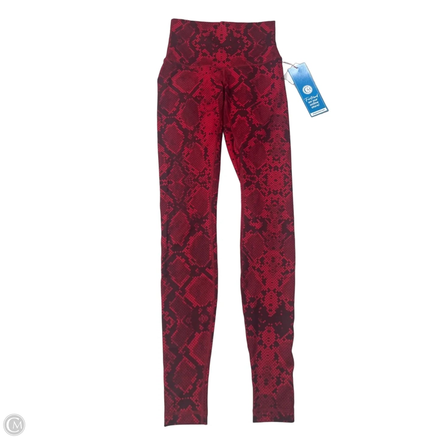 Athletic Leggings By Lululemon In Red, Size: S