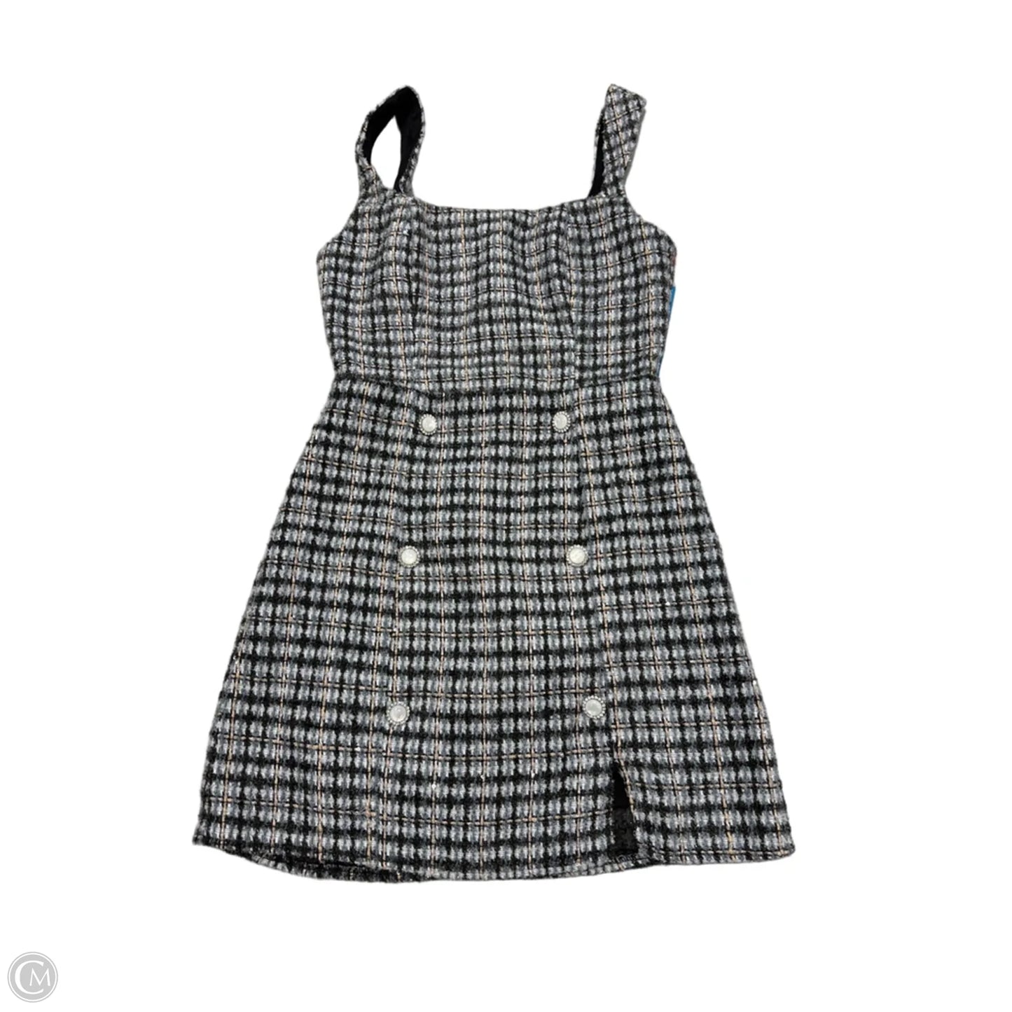 Dress Casual Short By Francesca's In Blue & Cream, Size: Xs