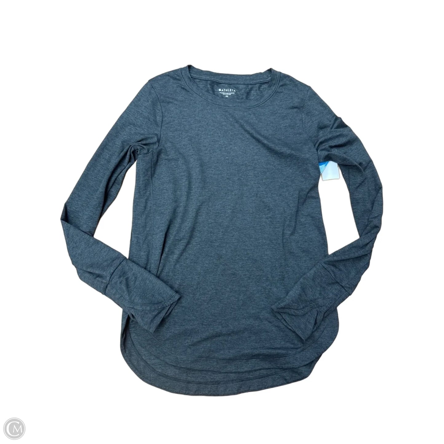 Athletic Top Long Sleeve Crewneck By Athleta In Grey, Size: Xs
