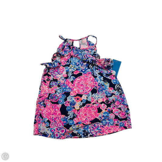 Top Sleeveless Designer By Lilly Pulitzer In Blue & Pink, Size: Xs