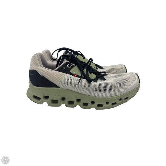 Shoes Athletic By ON Cloud In Green & White, Size: 9.5