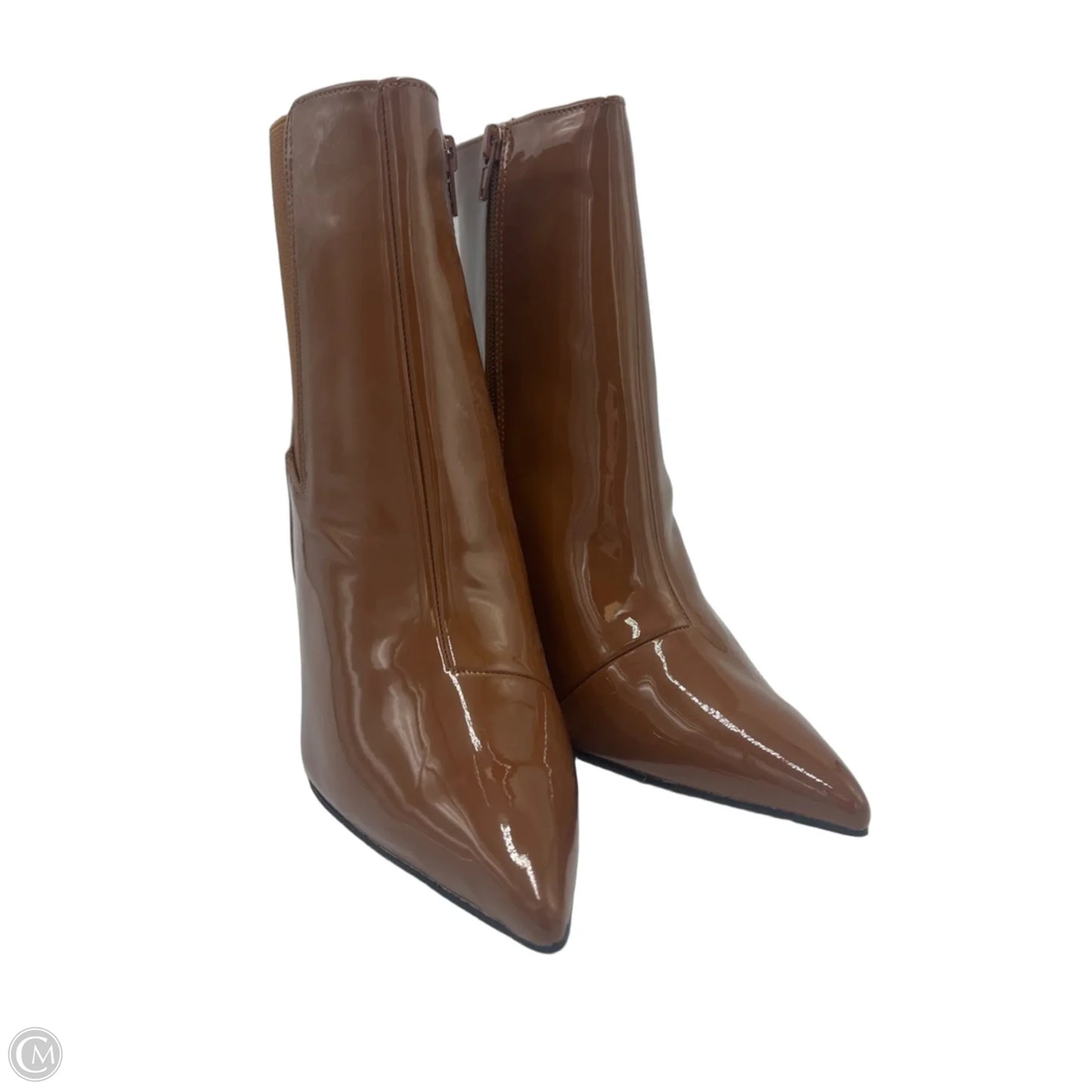 Boots Ankle Heels By Inc In Brown, Size: 11