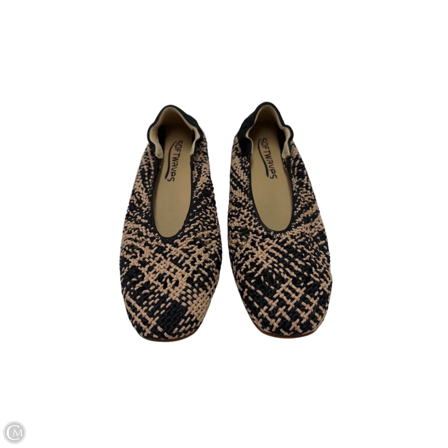 Shoes Flats By Softwaves In Black & Cream, Size: 8.5