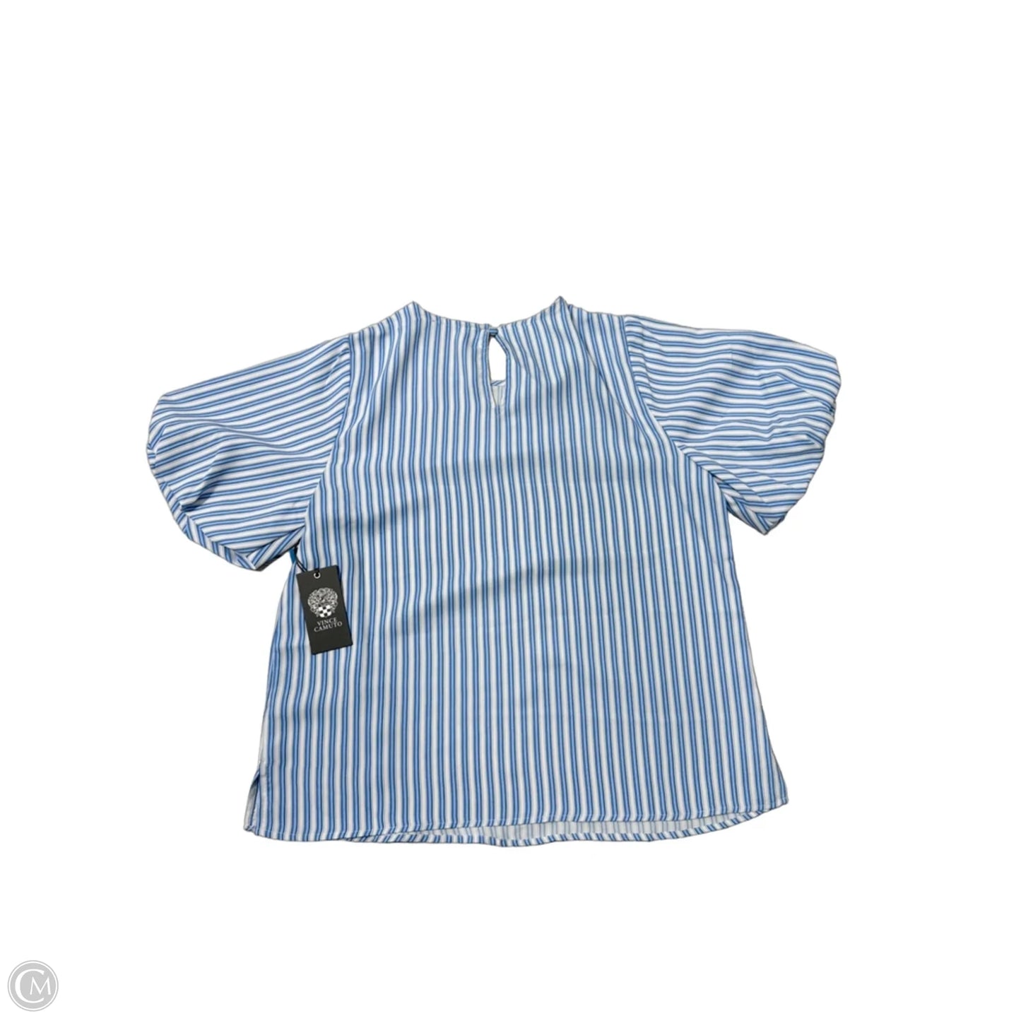 New! Top Short Sleeve By Vince Camuto In Striped Pattern, Size: S