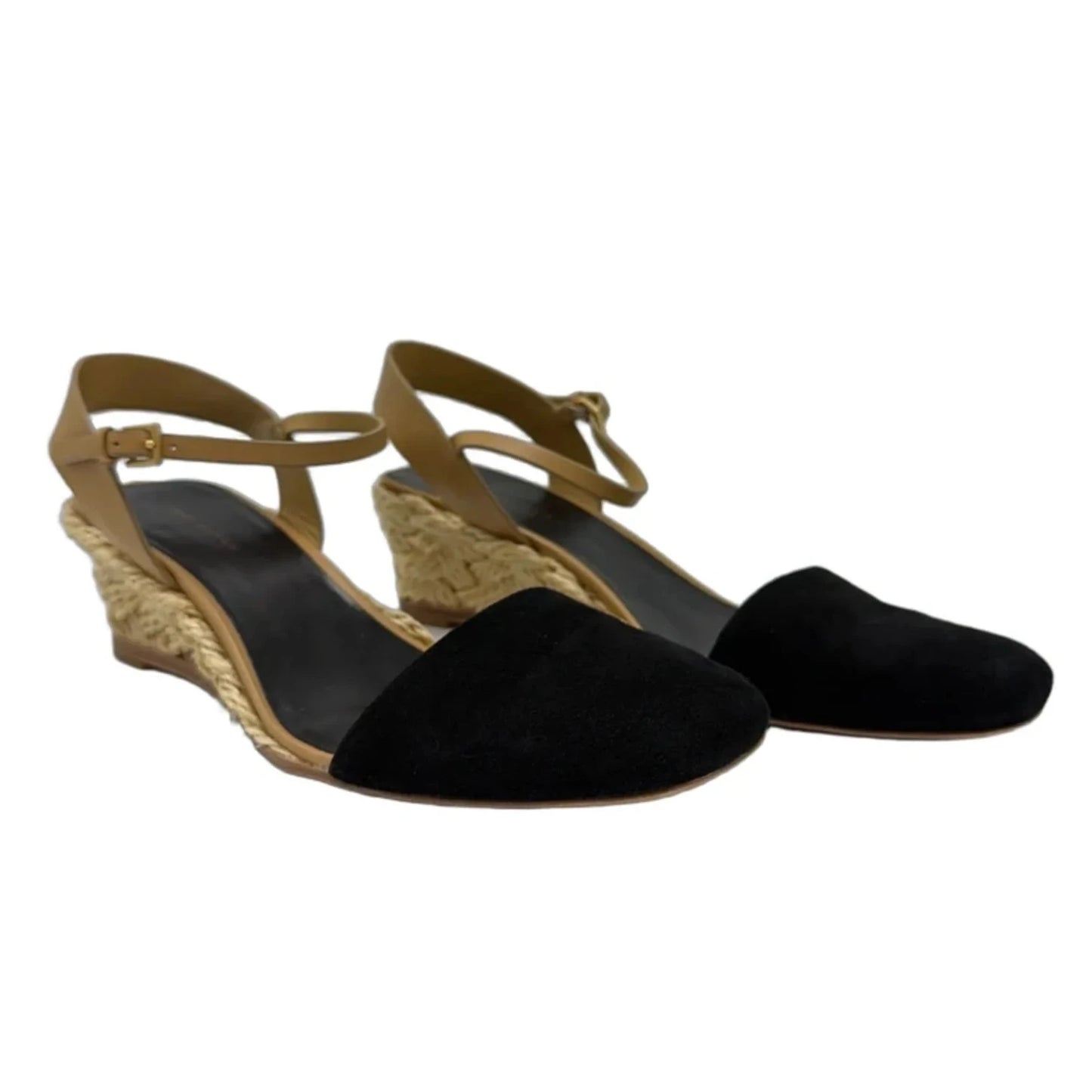Shoes Designer By Tory Burch In Black & Tan, Size: 7.5