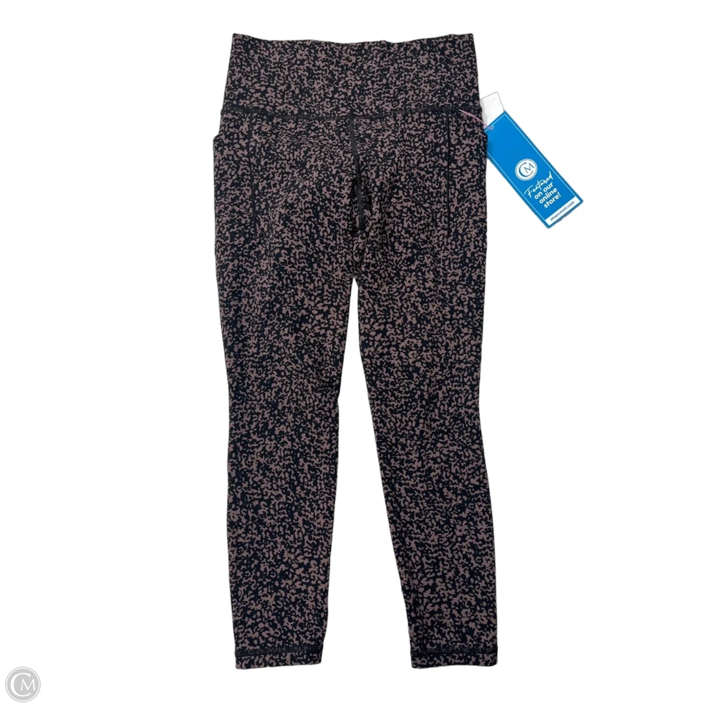 Athletic Leggings By Athleta In Black & Brown, Size: S