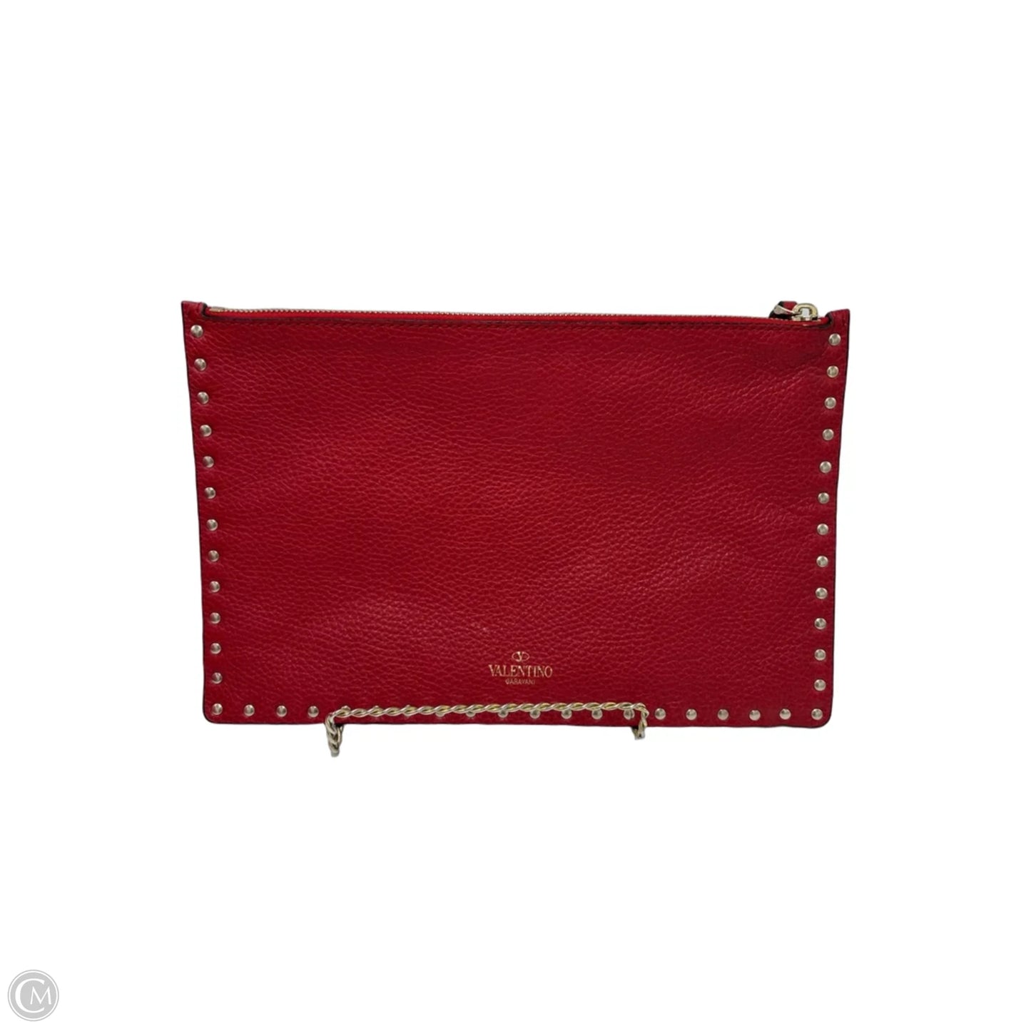 Valentino-Garavani Rockstud Zip Pouch Luxury Clutch