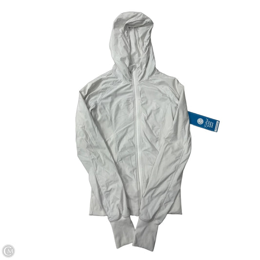 Athletic Jacket By Lululemon In White, Size: S
