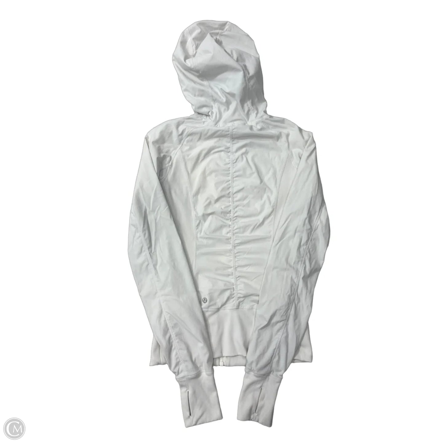 Athletic Jacket By Lululemon In White, Size: S