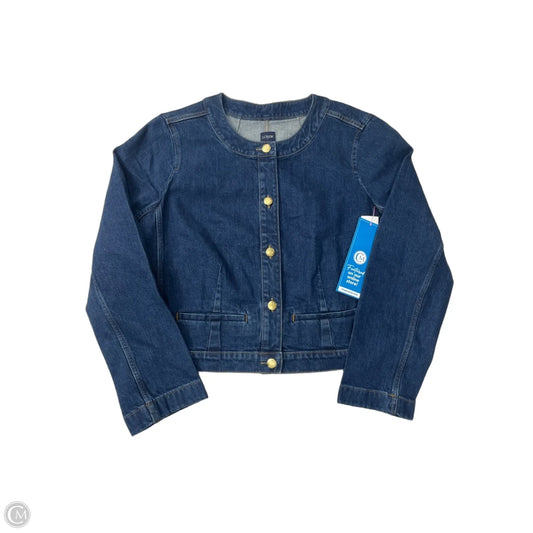 Blazer By J. Crew In Blue Denim, Size: Xl