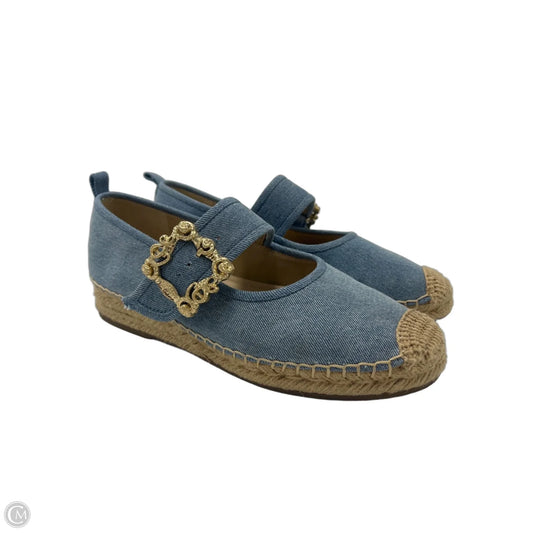Sandals Flats By Sam Edelman In Blue & Gold, Size: 8