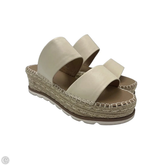 Sandals Heels Platform By Esprit In Cream, Size: 8
