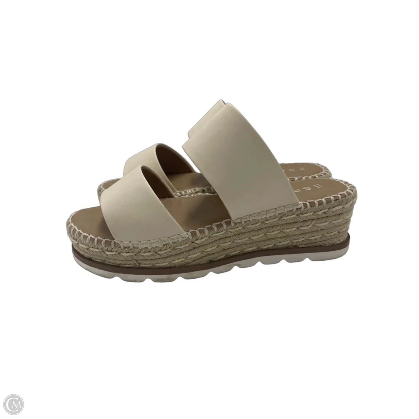 Sandals Heels Platform By Esprit In Cream, Size: 8