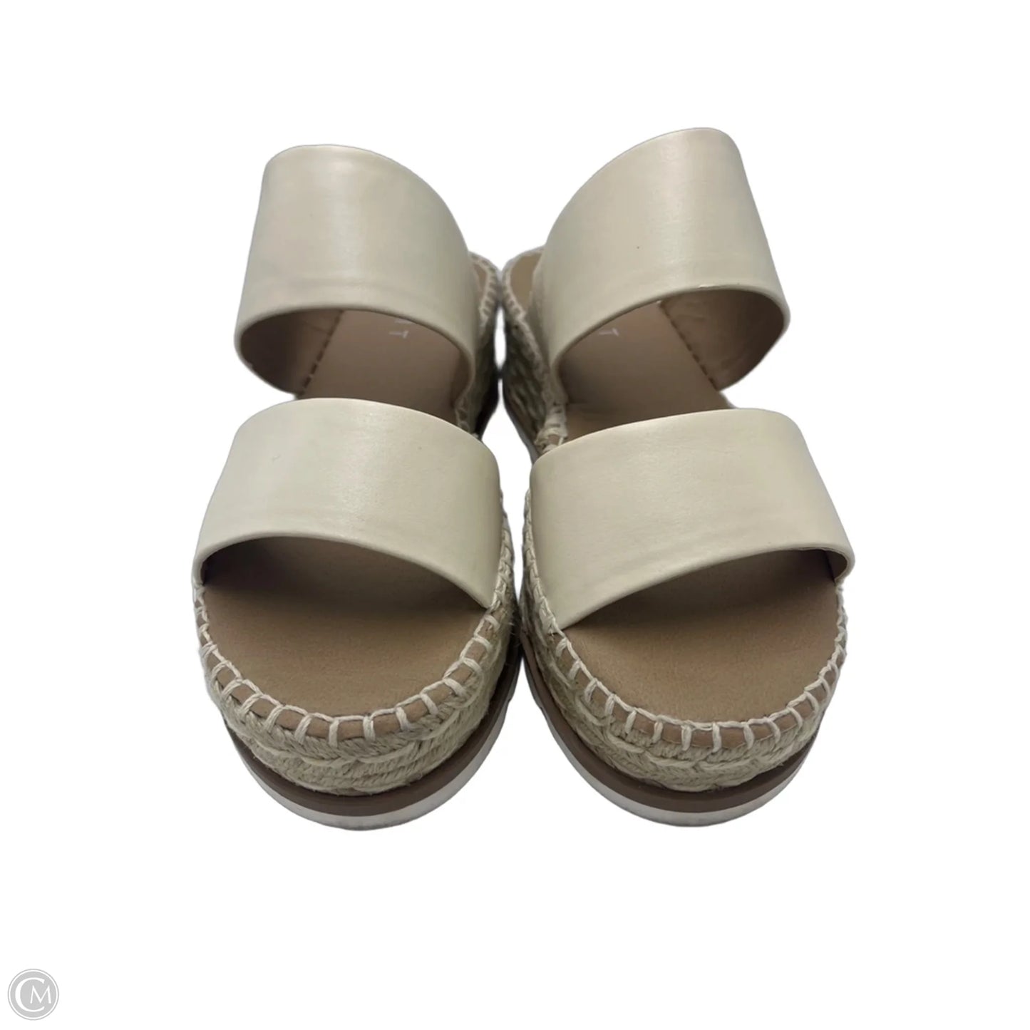 Sandals Heels Platform By Esprit In Cream, Size: 8