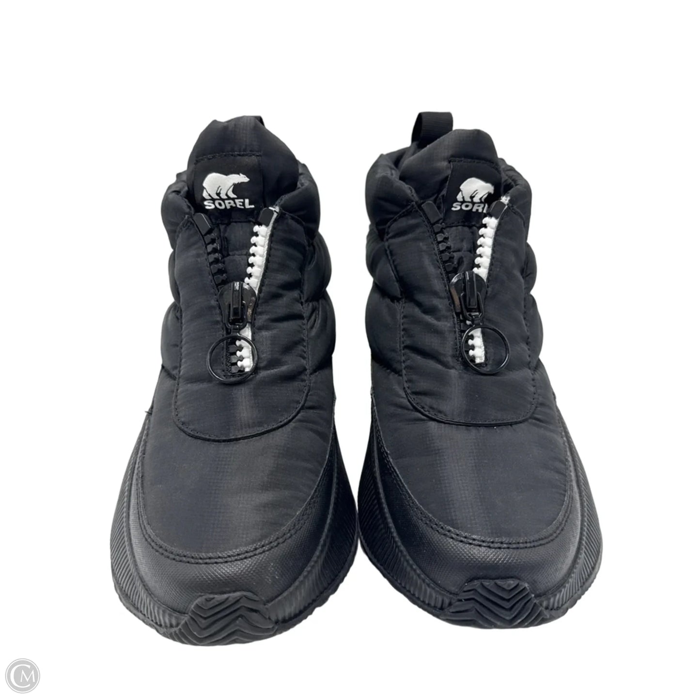Like New! Shoes Designer By Sorel In Black & White, Size: 8.5