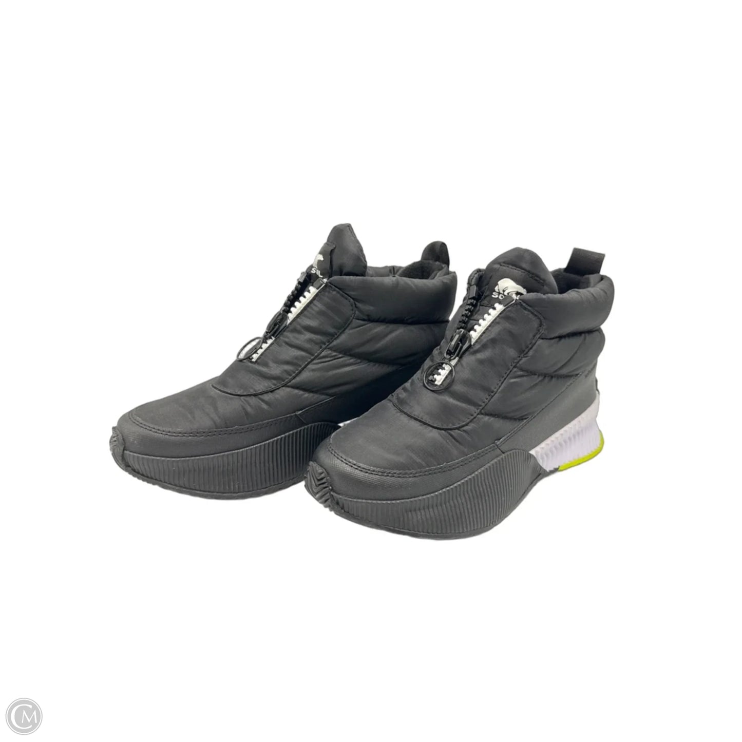 Like New! Shoes Designer By Sorel In Black & White, Size: 8.5