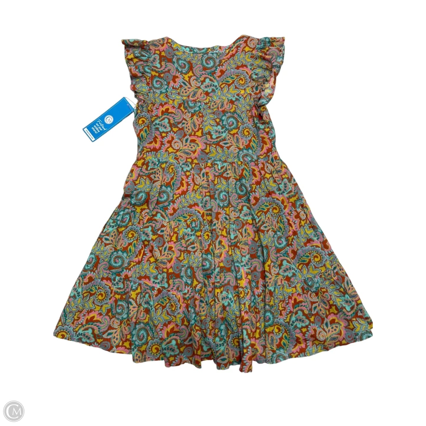 Dress Casual Short By Roller Rabbit In Blue & Orange, Size: Xs