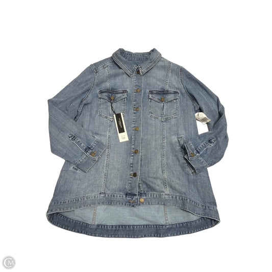 New! Jacket Denim By Liverpool In Blue Denim, Size: 2x
