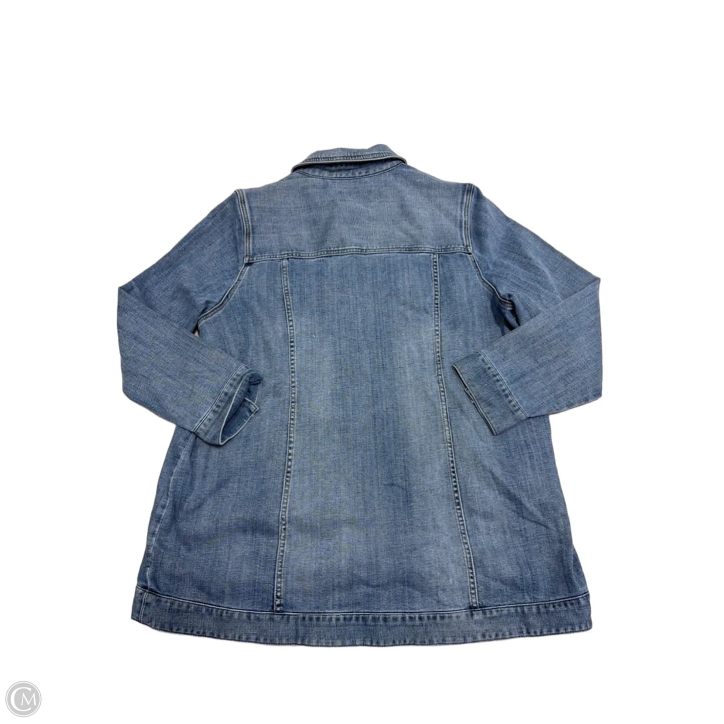 New! Jacket Denim By Liverpool In Blue Denim, Size: 2x